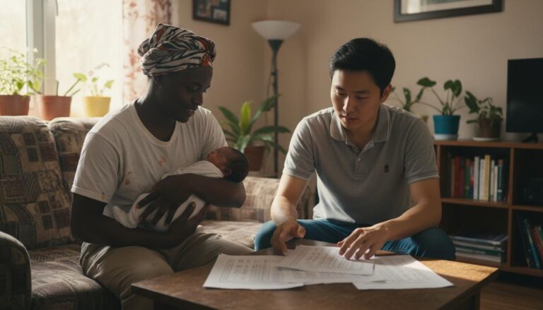 Unge forældre med nyfødt